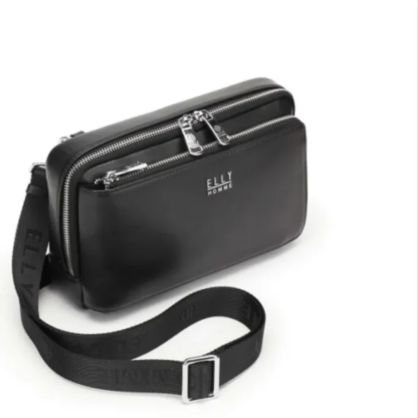 ELLY HOMME Genuine Leather High-Quality Men's Handbag