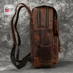 VINTAGE High-Quality TAIGA Leather Backpack