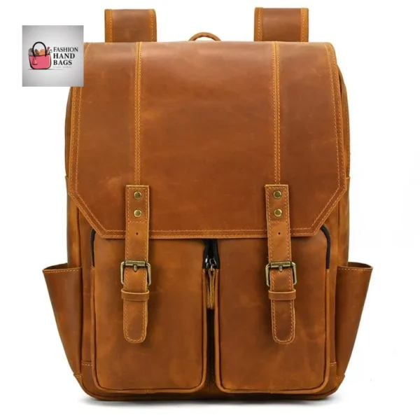 VINTAGE High-Quality TAIGA Leather Backpack