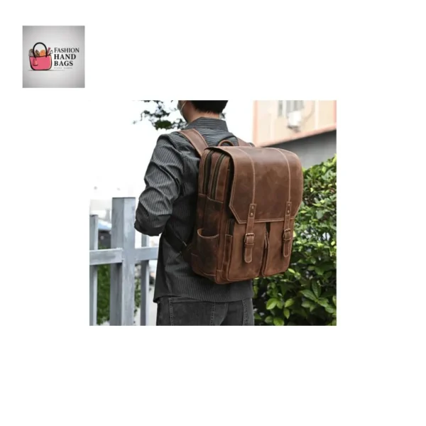 VINTAGE High-Quality TAIGA Leather Backpack